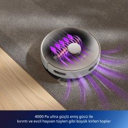 Philips 3000 Serisi Islak Kuru Moplu Beyaz Robot Süpürge,4000 PA, Sert Zemin ve Halıya Uygun, Beyaz, Philips 3000 Serisi Islak Kuru Moplu Beyaz Robot Süpürge,4000 PA, Sert Zemin ve Halıya Uygun, Beyaz,