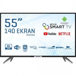 Onvo OV55350 55" 140 Ekran Uydu Alıcılı 4K Ultra HD Smart LED TV